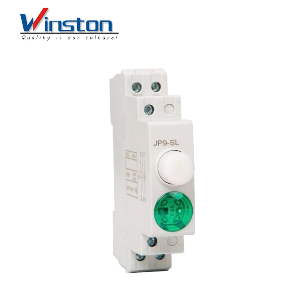 JP9-SL JP9D-SL Industrial Self-locking Button Din Rail LED Indicator Indicator Light