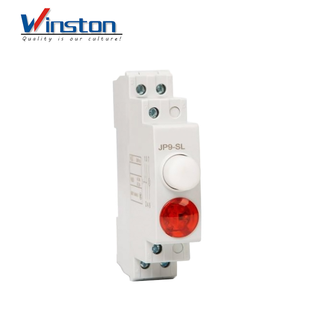 JP9-SL JP9D-SL Industrial Self-locking Button Din Rail LED Indicator Indicator Light